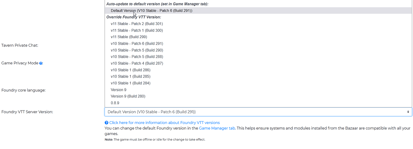 Problem with change my version of Forge and Foundry - Help - The Forge