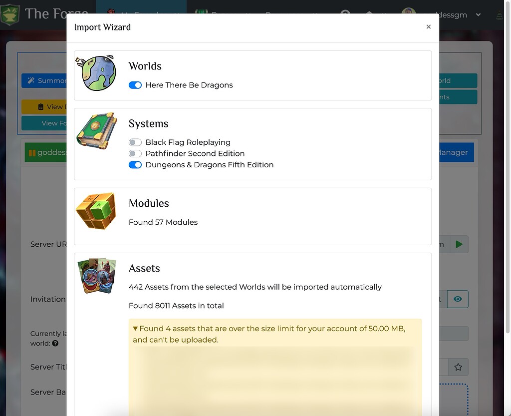 Unable to access new game / world NEED BY 12/7 - Help - The Forge